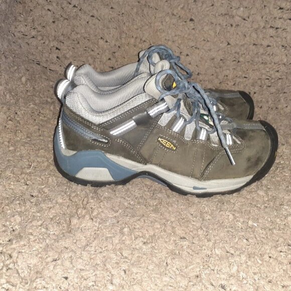 KEEN Sneaker Boots Z195-14-Steel Toe Composite-Gray-Sz 8M Women-Excellent - Picture 4 of 8